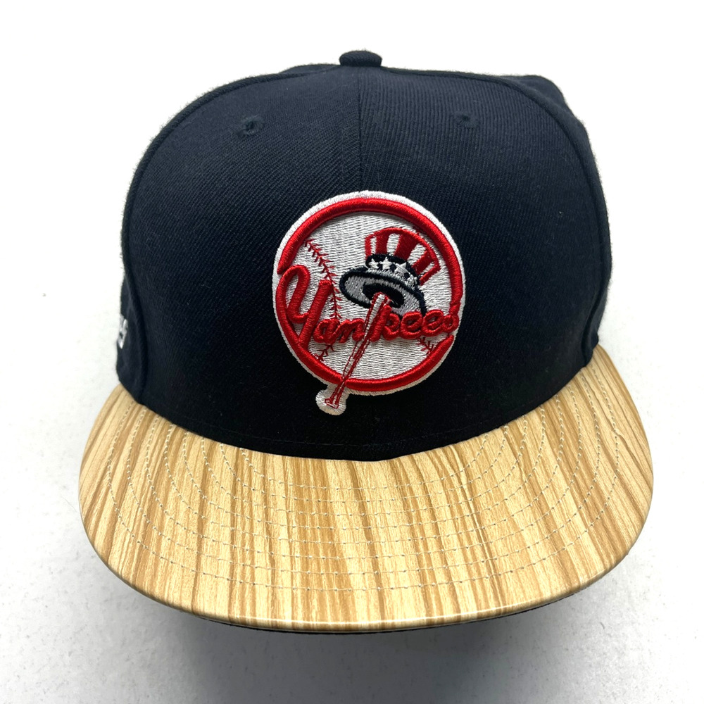 2017 New York Yankees New Era Hat Snapback 9FIFTY 1987 Topps Collab Wood
